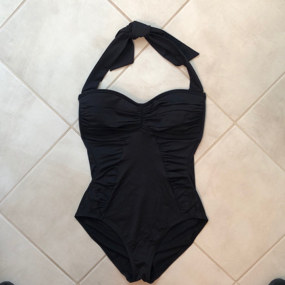 Tommy Bahama Ruched Halter One Piece NWOT